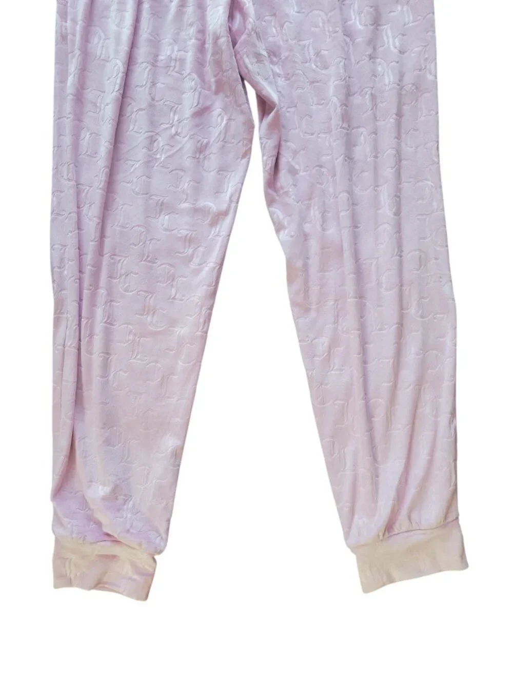 Juicy Couture NWT Light Pink 2-Piece Velour Loungewear Set Women's Size M